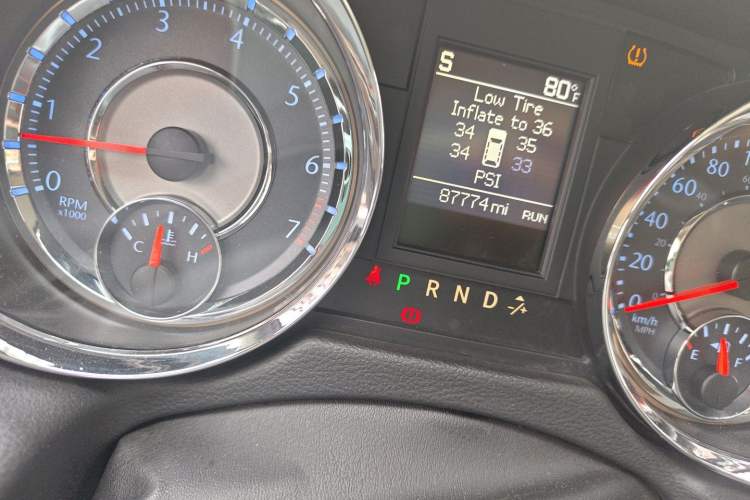 Used Chrysler Grand Voyager 2014 3.6L Comfort Edition Odometer Close Up