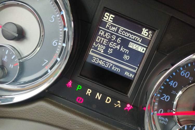 Used Chrysler Grand Voyager 2014 3.6L Comfort Edition Odometer Close Up