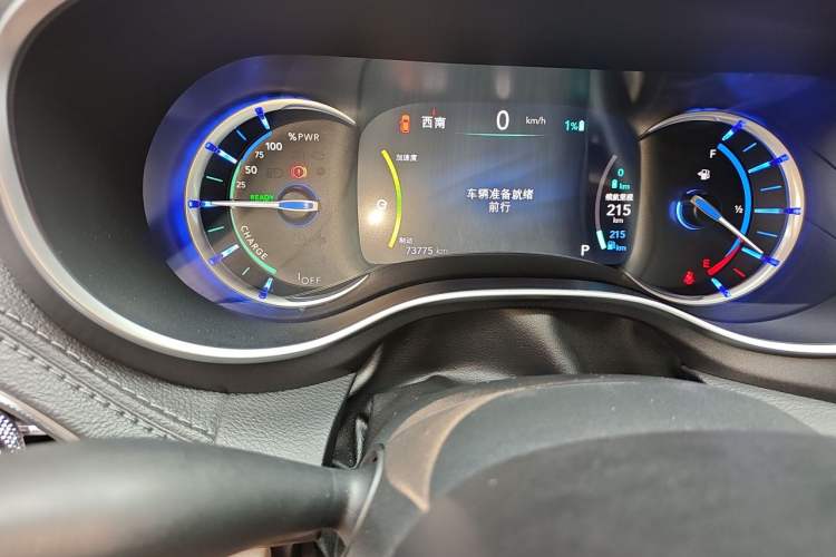 Used Chrysler Grand Voyager PHEV 2019 3.6L Plug-in Hybrid Odometer Close Up