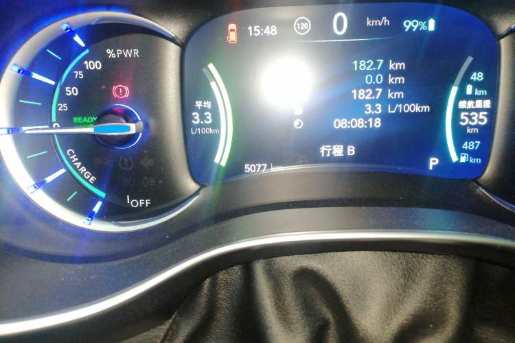 Used Chrysler Grand Voyager PHEV 2019 3.6L Plug-in Hybrid Odometer Close Up