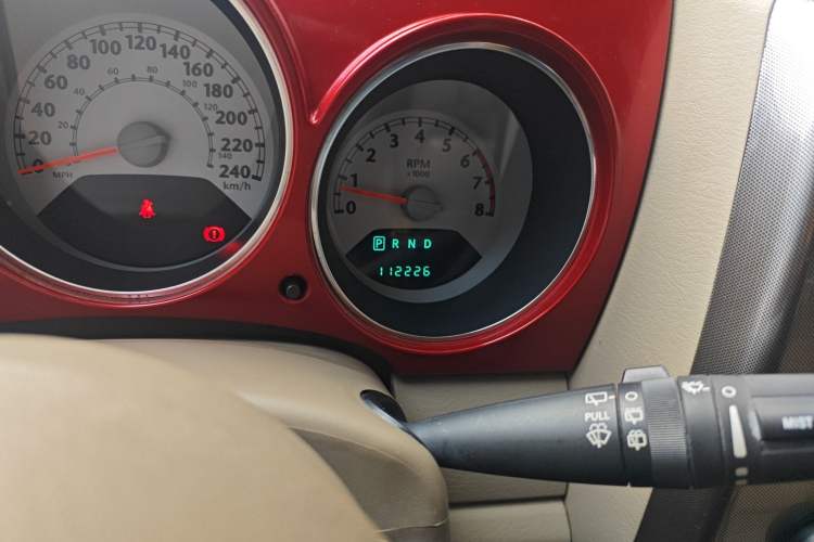 Used Chrysler PT Cruiser 2007 2.4 Odometer Close Up