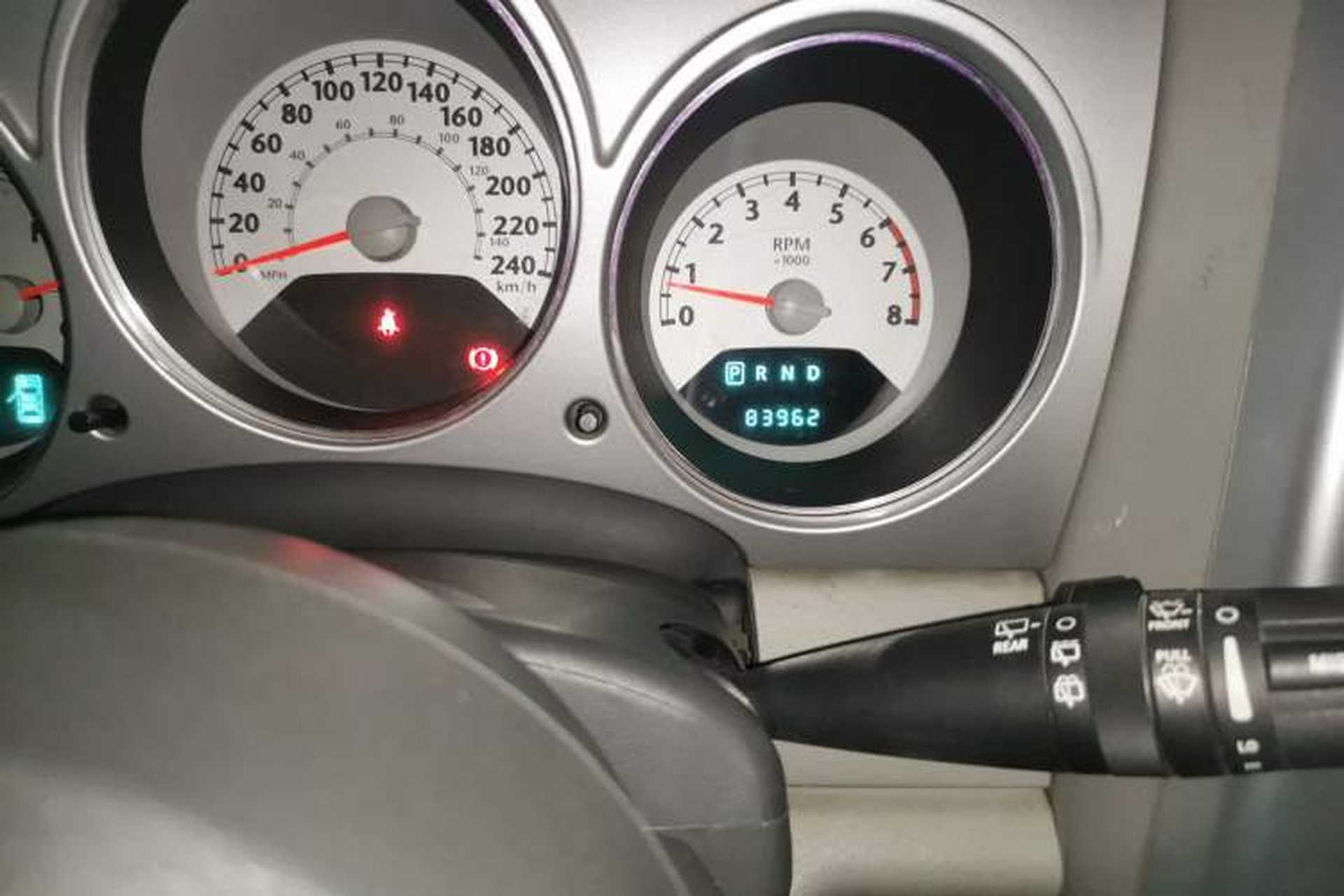 Used Chrysler PT Cruiser 2007 2.4 Odometer Close Up