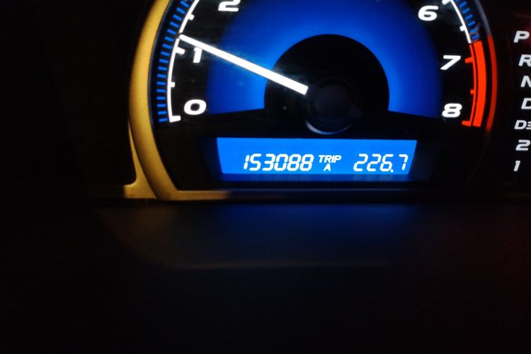 Used CIIMO 2012 1.8L Automatic Odometer Close Up