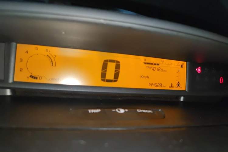 Used Citroen C-Quatre 2009 Sedan 1.6L Manual Fashion Edition Odometer Close Up