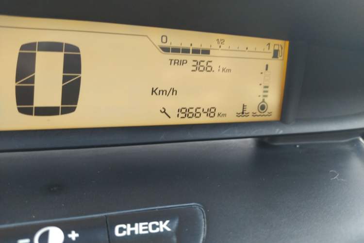 Used Citroen C-Quatre 2009 Sedan 1.6L Manual Fashion Edition Odometer Close Up