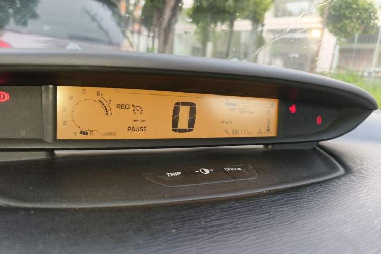 Used Citroen C-Quatre 2011 Sedan 1.6L Manual Champion Edition Odometer Close Up