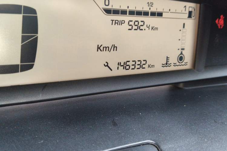 Used Citroen C-Quatre 2011 Hatchback 2.0L Manual Jingya Model Odometer Close Up