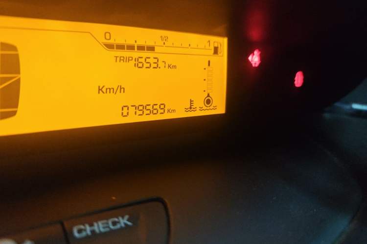 Used Citroen C-Quatre 2011 Sedan 1.6L Automatic Champion Edition Odometer Close Up