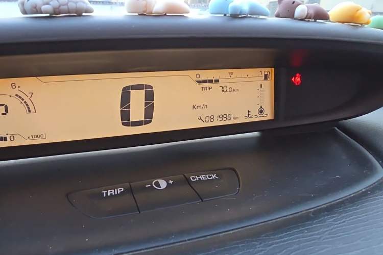 Used Citroen C-Quatre 2011 Hatchback 1.6L Automatic Champion Edition Odometer Close Up
