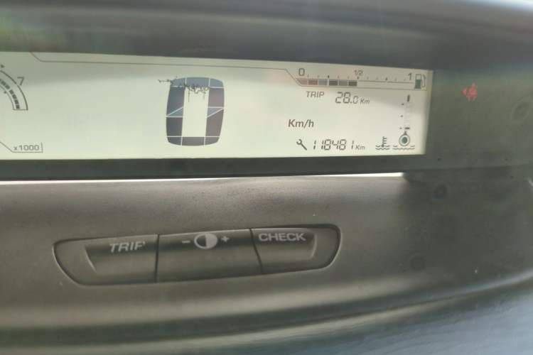 Used Citroen C-Quatre 2011 Sedan 1.6L Automatic Fashion Edition Odometer Close Up