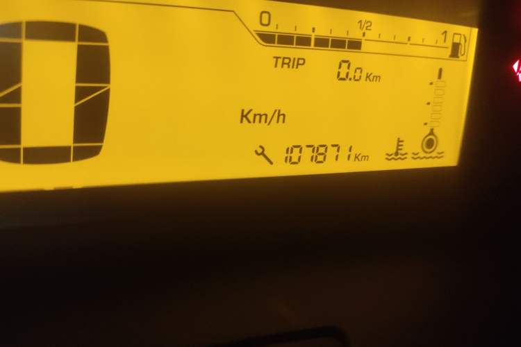 Used Citroen C-Quatre 2011 Sedan 1.6L Automatic Comfort Model Odometer Close Up