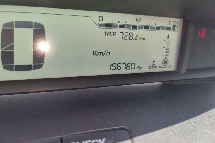 Used Citroen C-Quatre 2011 Sedan 1.6L Manual Fashion Edition Odometer Close Up