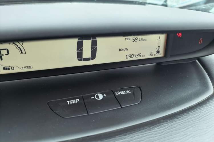 Used Citroen C-Quatre 2011 Sedan 1.6L Automatic Fashion Edition Odometer Close Up