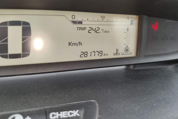 Used Citroen C-Quatre 2011 Sedan 1.6L Manual Champion Edition Odometer Close Up