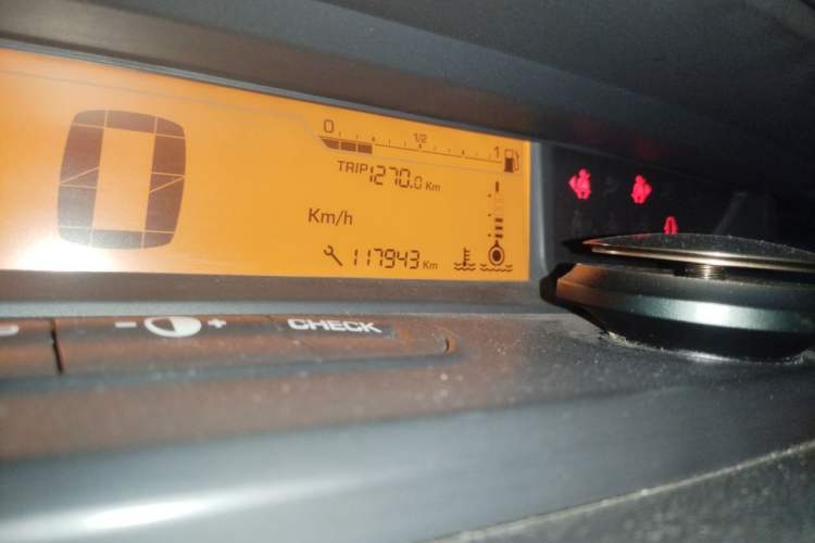 Used Citroen C-Quatre 2012 Sedan 1.6L Manual Enjoyment Model Odometer Close Up