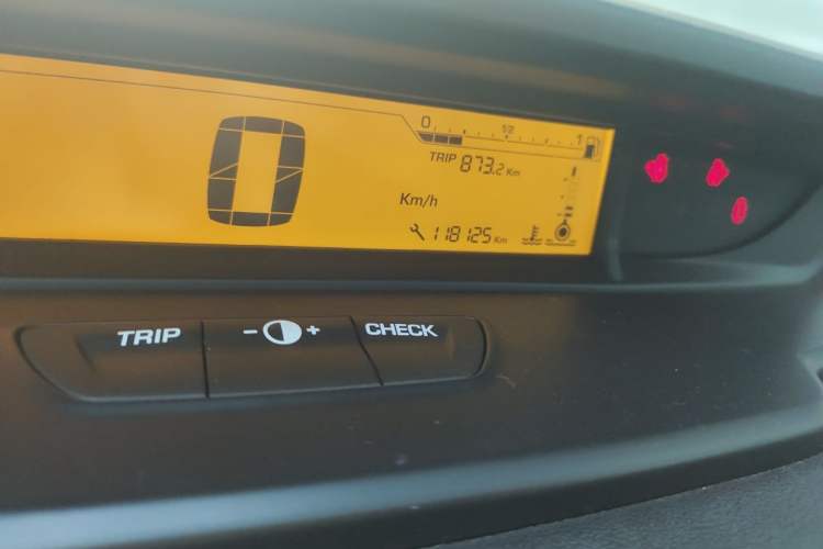 Used Citroen C-Quatre 2012 Sedan 2.0L Automatic Joyful Model Odometer Close Up