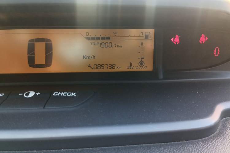 Used Citroen C-Quatre 2012 Sedan 1.6L Automatic Prestige Model Odometer Close Up