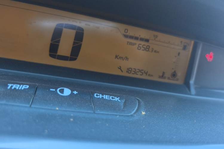 Used Citroen C-Quatre 2012 Sedan 1.6L Automatic Prestige Model Odometer Close Up