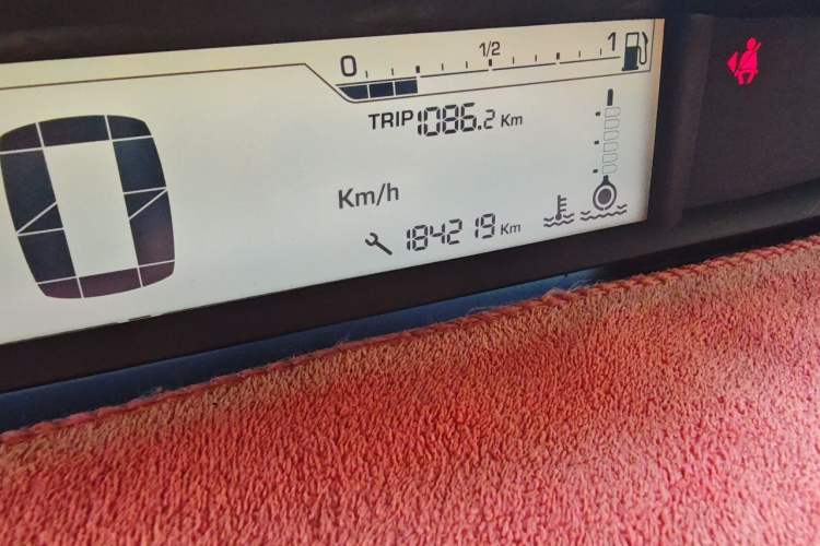 Used Citroen C-Quatre 2012 Sedan 1.6L Automatic Enjoyment Model Odometer Close Up