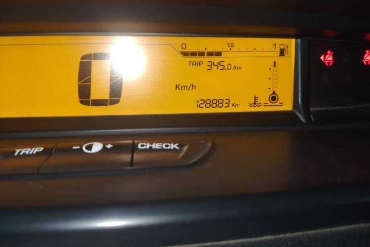 Used Citroen C-Quatre 2012 Sedan 1.6L Manual Prestige Model Odometer Close Up