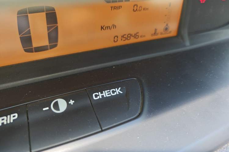 Used Citroen C-Quatre 2012 Sedan 1.6L Automatic Prestige Model Odometer Close Up