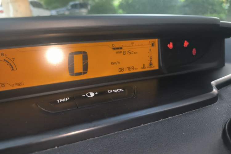 Used Citroen C-Quatre 2012 Sedan 1.6L Automatic Prestige Model Odometer Close Up