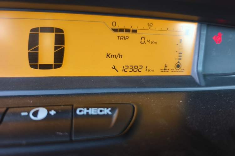 Used Citroen C-Quatre 2012 Sedan 1.6L Automatic Enjoyment Model Odometer Close Up