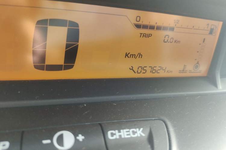 Used Citroen C-Quatre 2012 Sedan 1.6L Manual Prestige Model Odometer Close Up