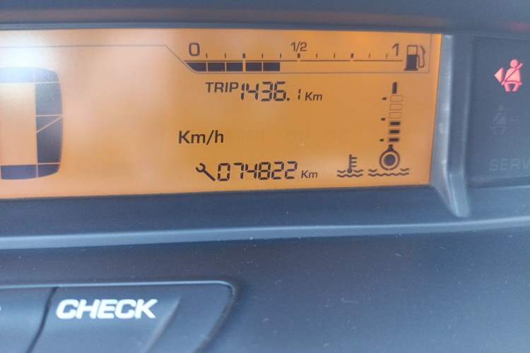 Used Citroen C-Quatre 2012 Sedan 2.0L Manual - Joyful Edition Odometer Close Up