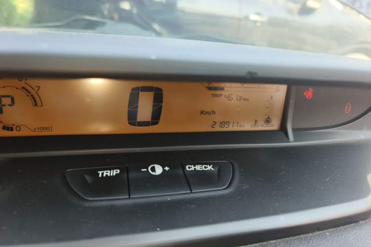 Used Citroen C-Quatre 2012 Sedan 1.6L Automatic Prestige Model Odometer Close Up