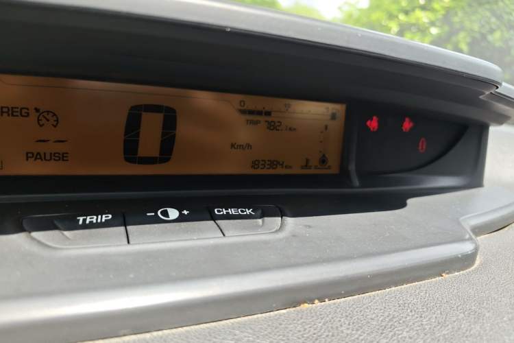 Used Citroen C-Quatre 2012 Sedan 1.6L Automatic Prestige Model Odometer Close Up