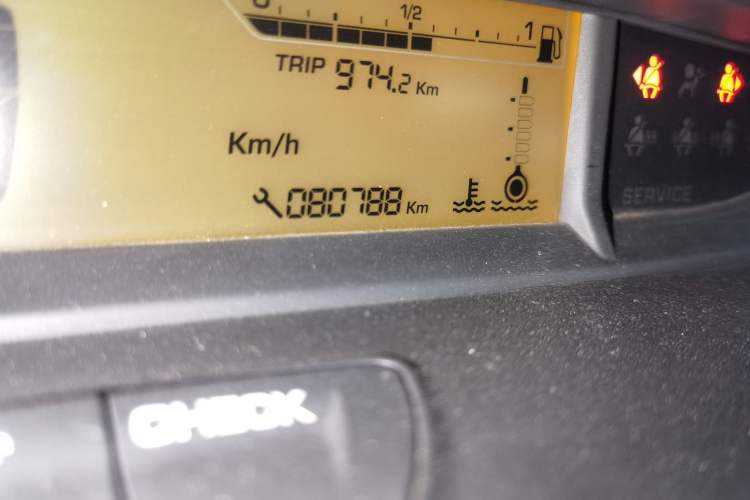 Used Citroen C-Quatre 2012 Hatchback 1.6L Automatic LeShang Model Odometer Close Up