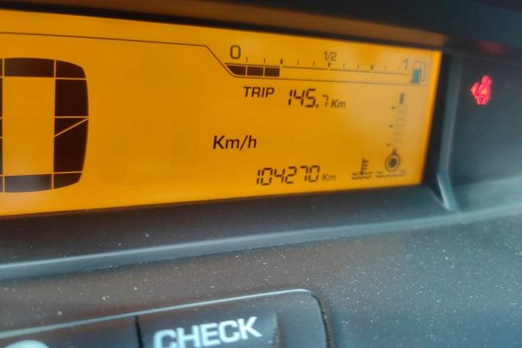 Used Citroen C-Quatre 2012 Sedan 1.6L Manual Prestige Model Odometer Close Up