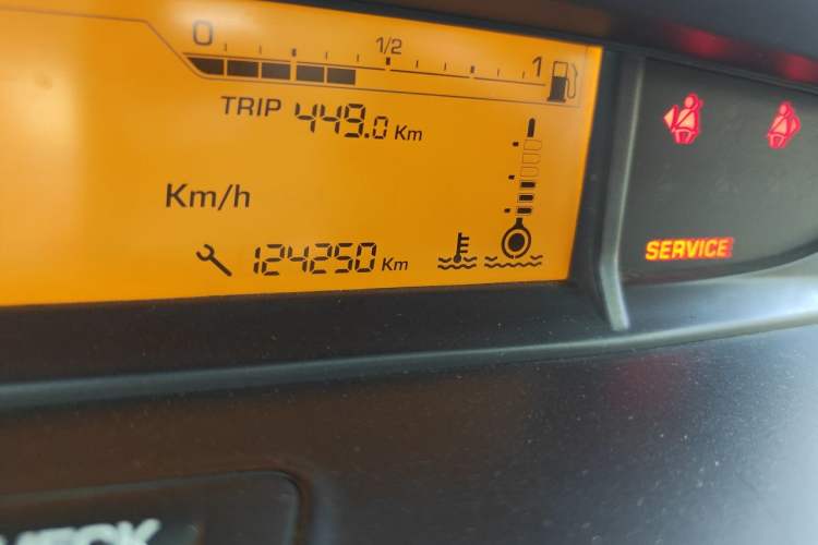 Used Citroen C-Quatre 2012 Sedan 2.0L Automatic Prestige Model Odometer Close Up