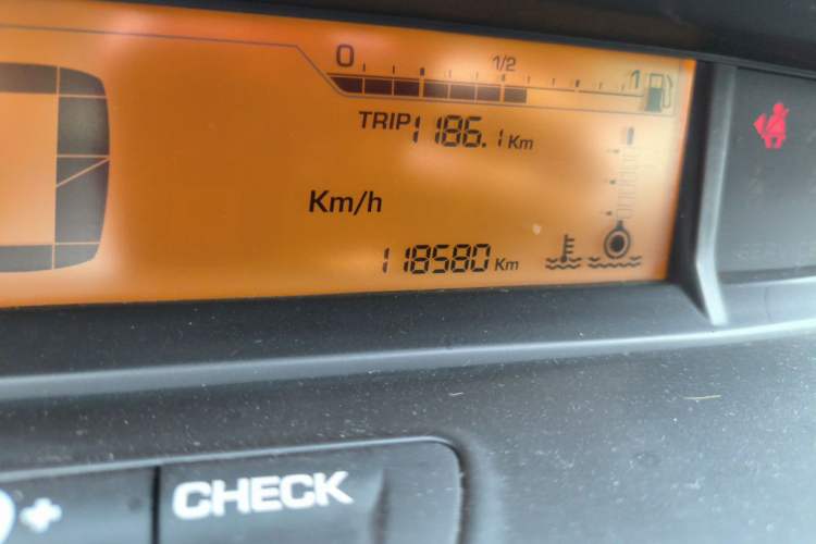 Used Citroen C-Quatre 2012 Sedan 1.6L Automatic Prestige Model Odometer Close Up
