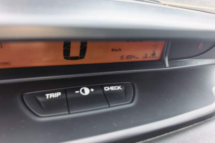 Used Citroen C-Quatre 2012 Sedan 1.6L Manual Prestige Model Odometer Close Up