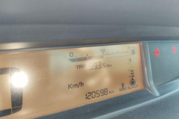 Used Citroen C-Quatre 2012 Sedan 1.6L Automatic Prestige Model Odometer Close Up