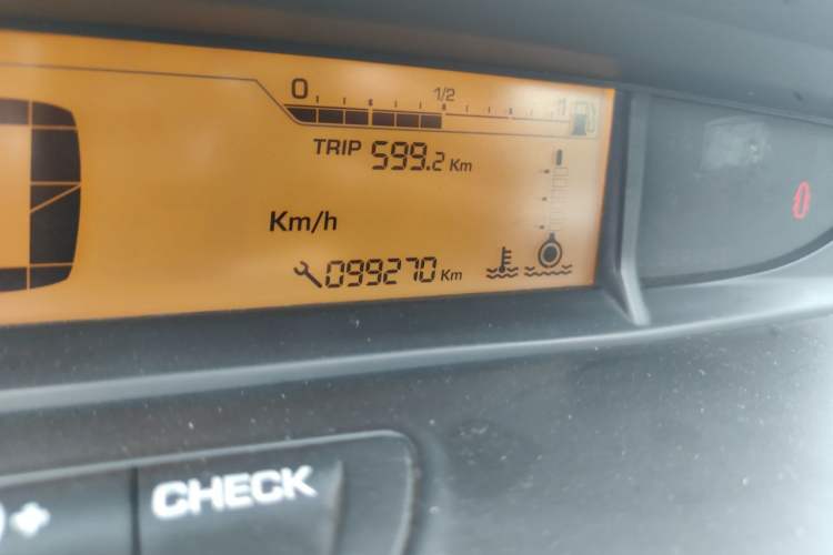 Used Citroen C-Quatre 2012 Sedan 1.6L Manual Enjoyment Model Odometer Close Up
