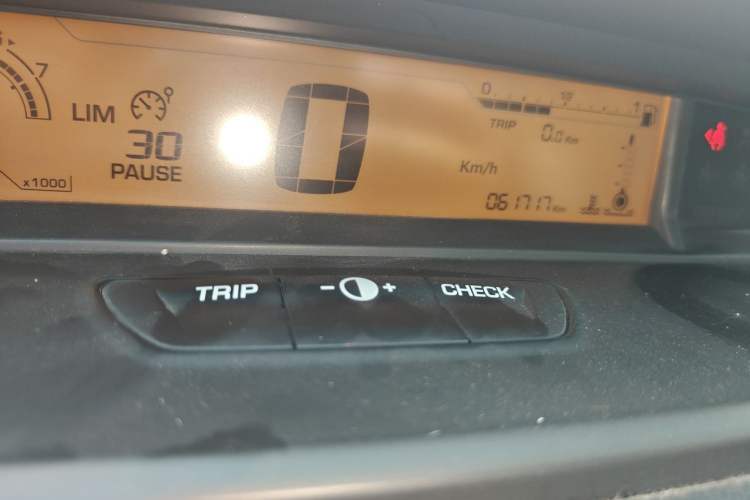 Used Citroen C-Quatre 2012 Sedan 1.6L Automatic Enjoyment Model Odometer Close Up
