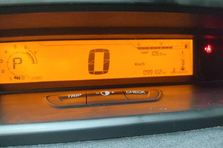 Used Citroen C-Quatre 2012 Sedan 1.6L Automatic Enjoyment Model Odometer Close Up
