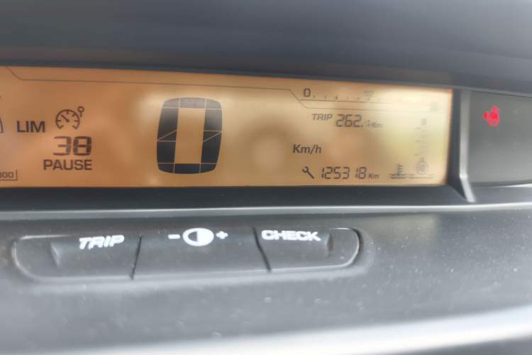 Used Citroen C-Quatre 2012 Sedan 1.6L Automatic Prestige Model Odometer Close Up