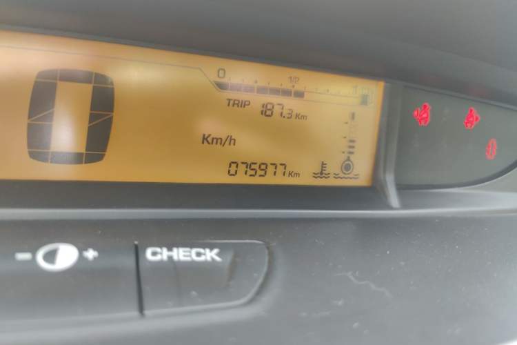 Used Citroen C-Quatre 2012 Sedan 1.6L Automatic Prestige Model Odometer Close Up