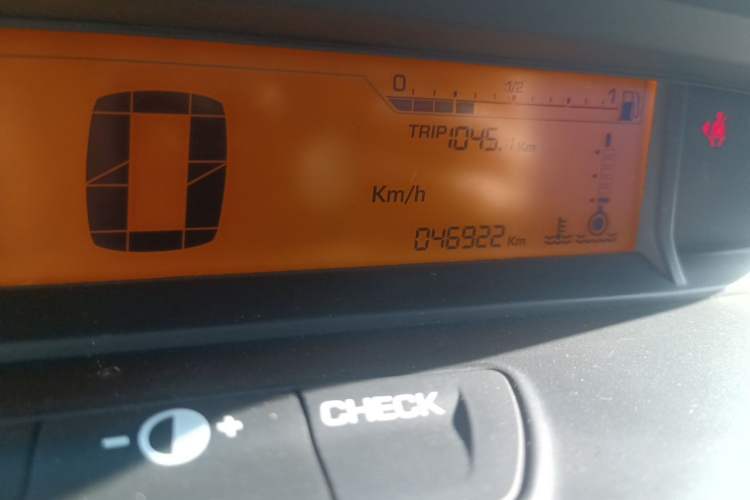 Used Citroen C-Quatre 2012 Sedan 1.6L Automatic Enjoyment Model Odometer Close Up