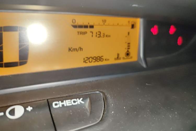 Used Citroen C-Quatre 2012 Sedan 1.6L Manual Prestige Model Odometer Close Up