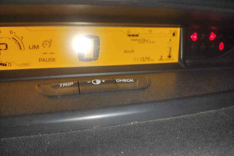 Used Citroen C-Quatre 2012 Sedan 1.6L Automatic Prestige Model Odometer Close Up