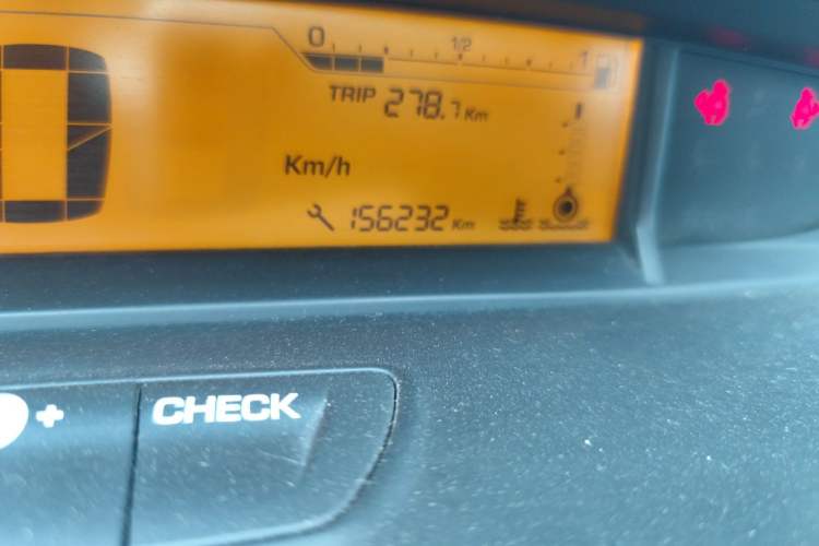 Used Citroen C-Quatre 2012 Sedan 1.6L Automatic Enjoyment Model Odometer Close Up