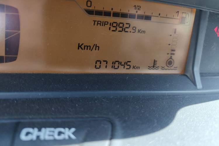 Used Citroen C-Quatre 2013 Sedan 1.6L Manual - Prestige Model Odometer Close Up