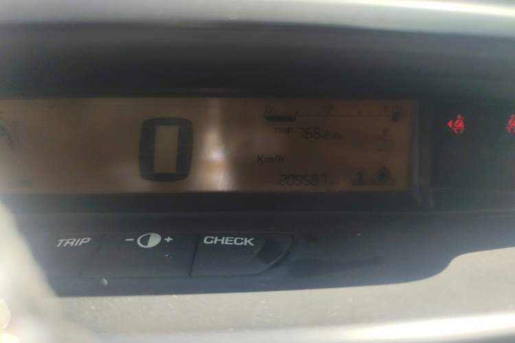 Used Citroen C-Quatre 2013 Sedan 1.6L Automatic Prestige Model Odometer Close Up
