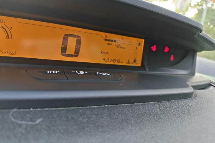 Used Citroen C-Quatre 2013 Sedan 1.6L Manual - Prestige Model Odometer Close Up