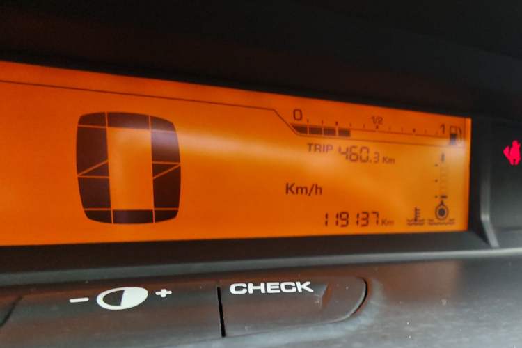 Used Citroen C-Quatre 2013 Sedan 1.6L Automatic Prestige Model Odometer Close Up